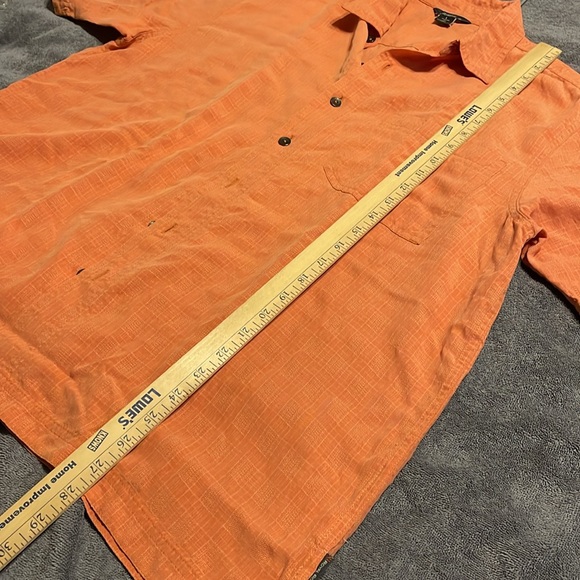 Royal Robbins Men’s Pumpkin Orange Plaid Button up Shirt Relaxed Fit Size Large - Picture 8 of 10